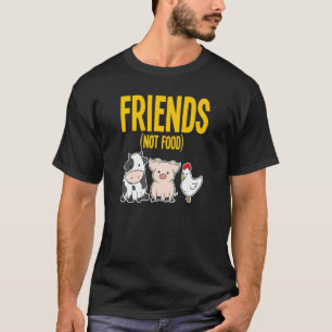 Vegane Vegetarische Nahrung Veganer Freunde Kuh Sc T-Shirt