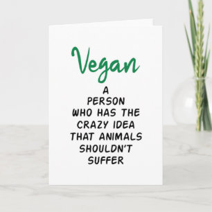 Vegane vegetarische Veganismus Food Veggie Tierges Karte