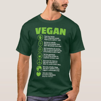 Vegane vegetarische Veganismus Pflanzenbasierte Er T-Shirt