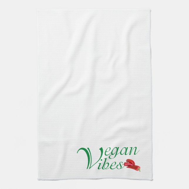 Vegane Vibes Küchentuch (Vertikal)