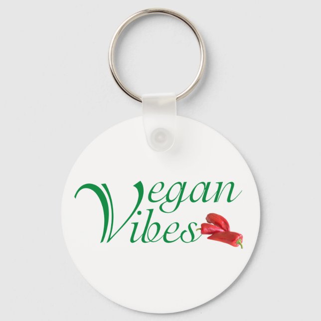 Vegane Vibes Schlüsselanhänger (Vorderseite)