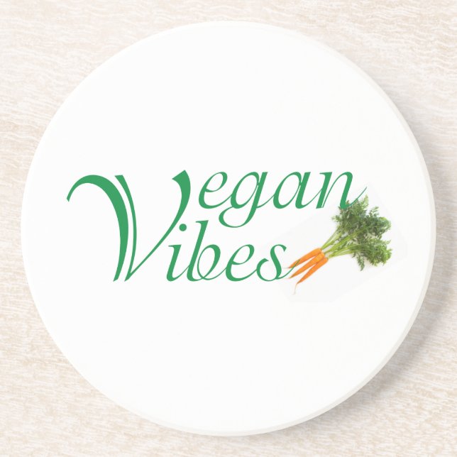 Vegane Vibes Untersetzer (Vorne)