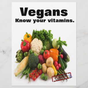 Vegane Vitamine Flyer