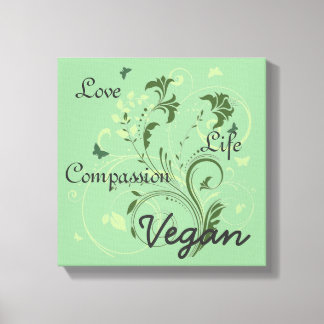 Vegane Wandkunst Leinwanddruck
