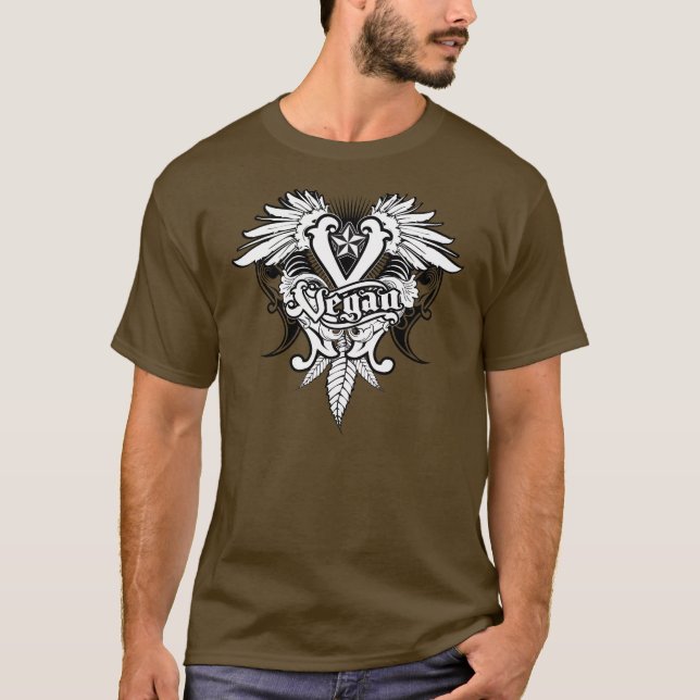 Vegane Wappenkunde T-Shirt (Vorderseite)
