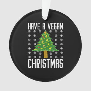 vegane Weihnachten Ornament