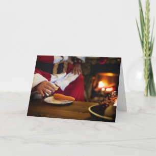 Vegane Weihnachtskarte Feiertagskarte