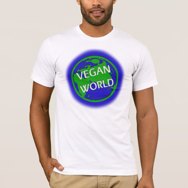 Vegane Welt T-Shirt (Vorderseite)