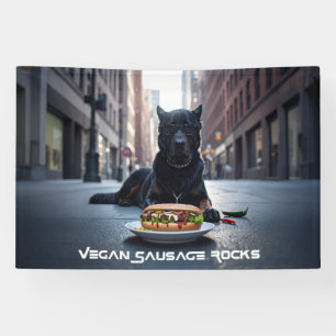 VEGANE WURST ROCKS - LUSTIG BANNER