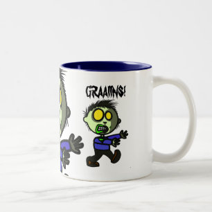 Vegane Zombie-Tasse Zweifarbige Tasse