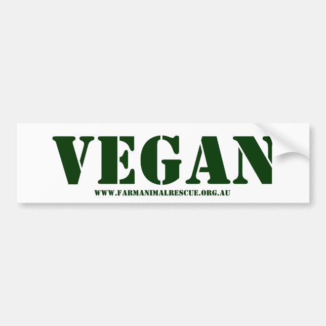 Veganer Autoaufkleber (Vorne)