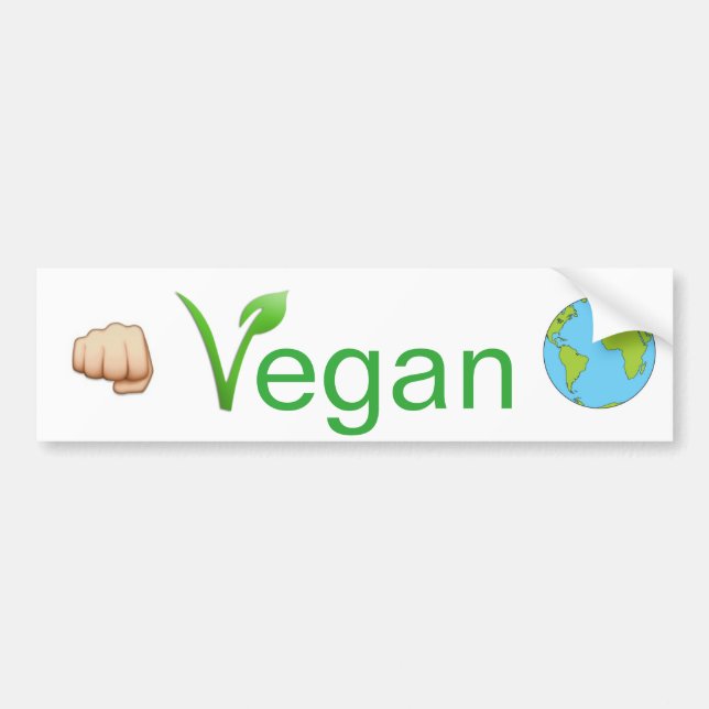 Veganer Boxauto-AufkleberVeganism Autoaufkleber (Vorne)