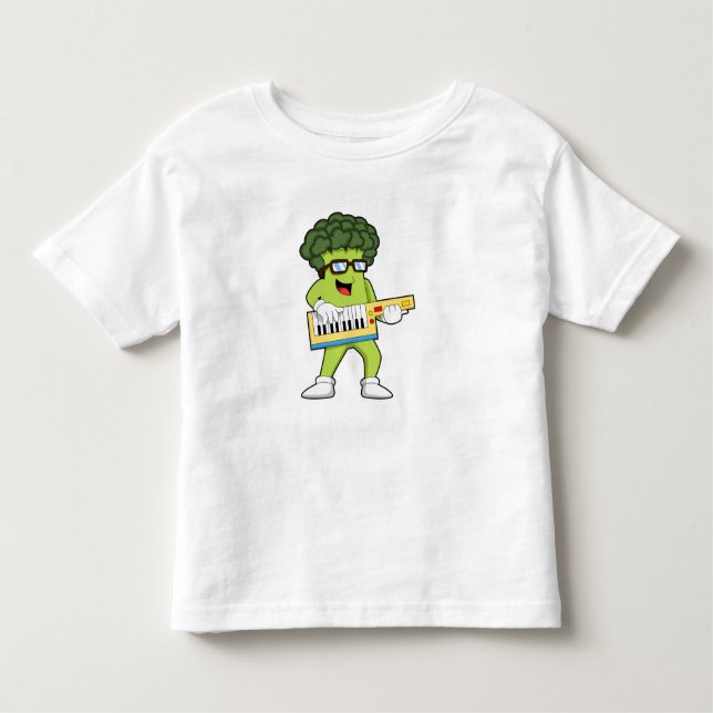 Veganer Broccoli bei Gitarre Kleinkind T-shirt (Vorderseite)