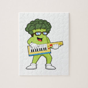 Veganer Broccoli bei Gitarre Puzzle