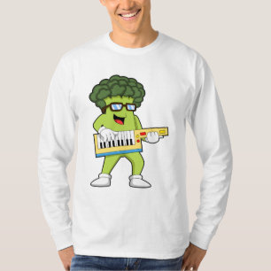 Veganer Broccoli bei Gitarre T-Shirt