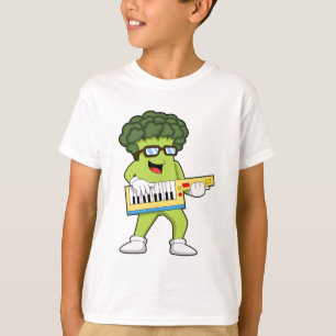 Veganer Broccoli bei Gitarre T-Shirt