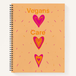 Veganer Care Notizbuch