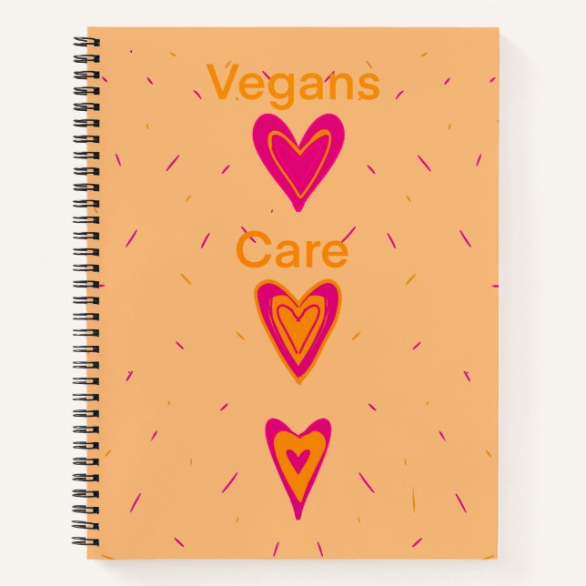 Veganer Care Notizbuch (Vorderseite)