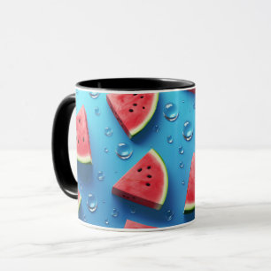 Veganer Cartoon Obst Niedlich Wassermelone Tasse