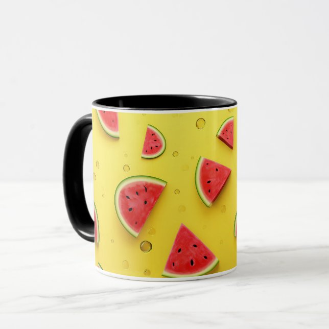 Veganer Cartoon Obstbäume Niedlich Wassermelone Sl Tasse (Vorderseite Links)