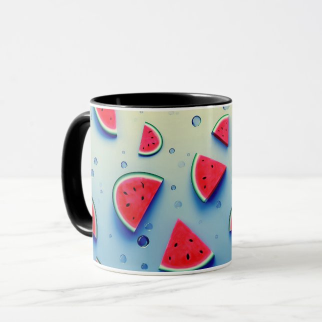 Veganer Cartoon Obstbäume Niedlich Wassermelone Sl Tasse (Vorderseite Links)