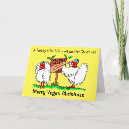 Veganer Cartoon Trukeys Lockerung Weihnachten