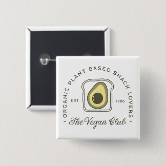 Veganer Club pflanzliche Gemeinschaft Button