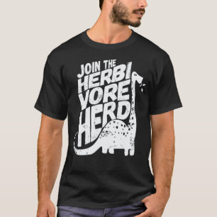 Veganer Dinosaurier schließt sich der Herde der Pf T-Shirt