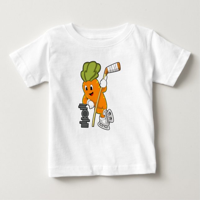 Veganer Eishockey-Eishockeystick Baby T-shirt (Vorderseite)
