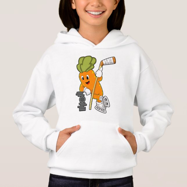 Veganer Eishockey-Eishockeystick Hoodie (Vorderseite)