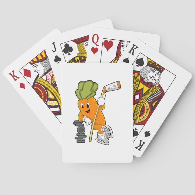 Veganer Eishockey-Eishockeystick Spielkarten (Rückseite)