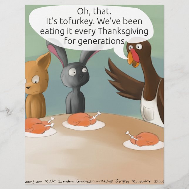 Veganer Erntedank Funny (Vorderseite)