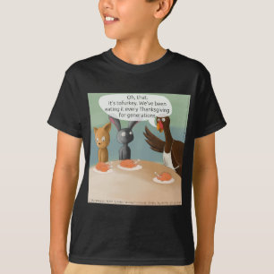Veganer Erntedank Funny T-Shirt