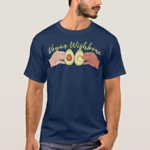 Veganer Erntedank Niedlich Avocado Wishbone T-Shirt
