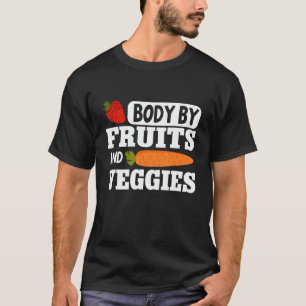Veganer Fitness Körper Durch Früchte & Gemüse Vege T-Shirt