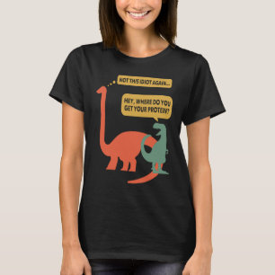 Veganer Fitness-Protein Dinosaurier Rex Veganer Fi T-Shirt