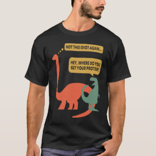 Veganer Fitness-Protein-Dinosaurier Rex Veganer Fi T-Shirt