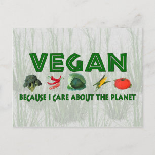 Veganer für den Planeten Postkarte