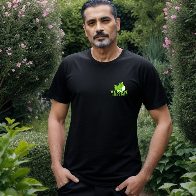 Veganer Geborener und gezüchteter T - Shirt (Von Creator hochgeladen)