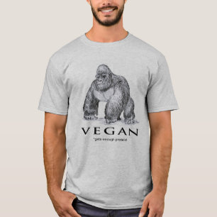 Veganer Gorilla bekommt genug Eiweiß T-Shirt