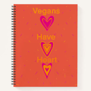 Veganer haben Herz Notizbuch