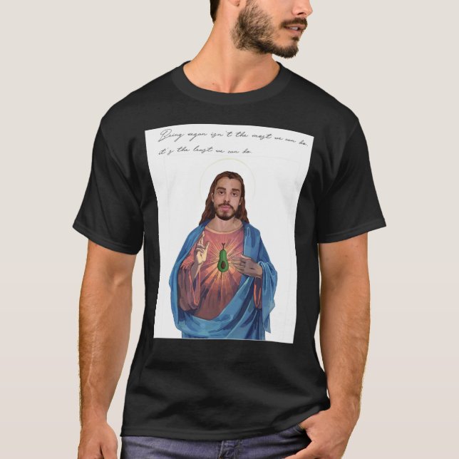 Veganer Jesus (geerdet Zitat) Premium Scoop T-S T-Shirt (Vorderseite)
