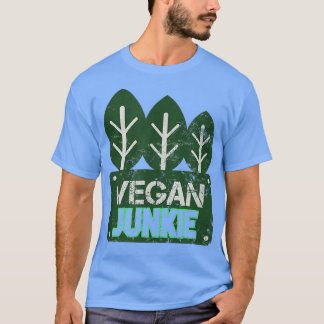 Veganer Junkie Vegetarisches Pflanzenprotein Vegan T-Shirt