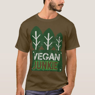 Veganer Junkie Vegetarisches Pflanzenprotein Vegan T-Shirt