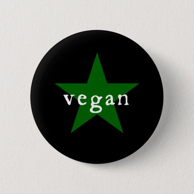 Veganer Knopf Button (Vorderseite)