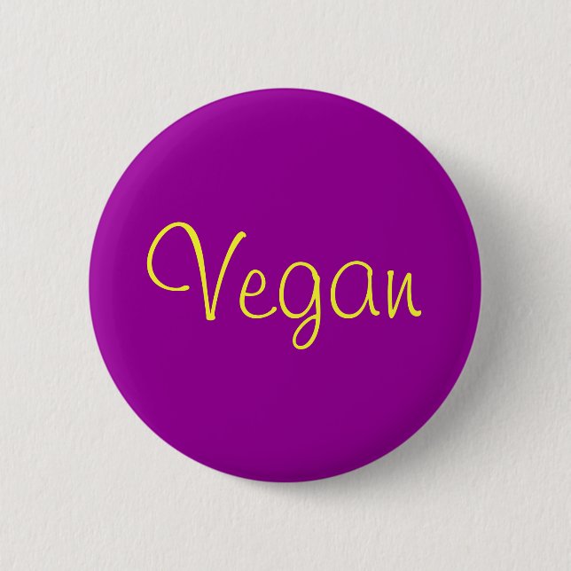 Veganer Knopf Button (Vorderseite)