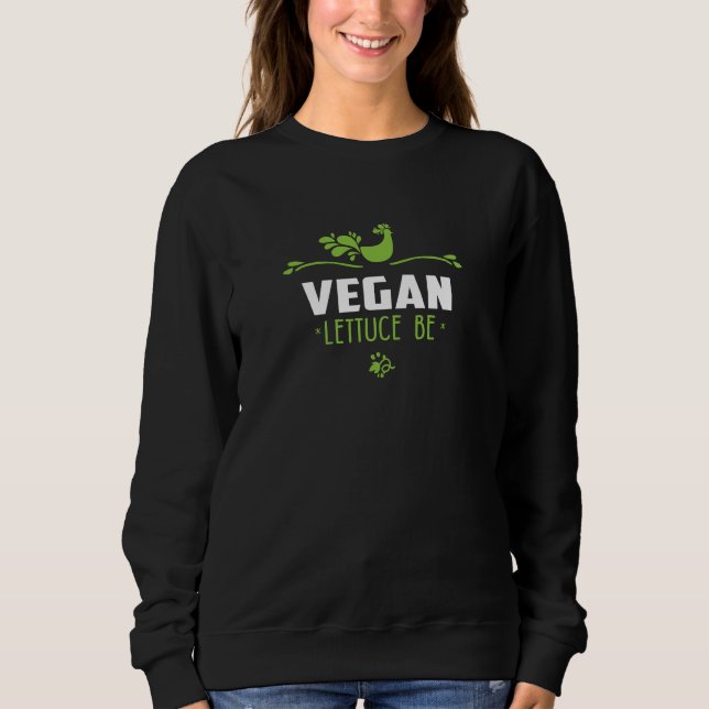 Veganer Kopfsalat ist Sweatshirt (Vorderseite)
