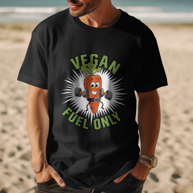 Veganer Kraftstoff nur für Karotte T-Shirt (Vegan Fuel Only T-Shirt)