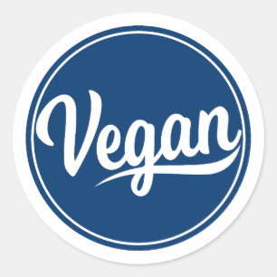 Veganer Kreis Runder Aufkleber