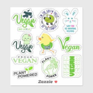 Veganer Lebensstil, Aktivismus Aufkleber